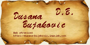 Dušana Bujaković vizit kartica